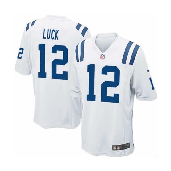 [NEW,Game] Andrew Luck Football Jersey -Indianapolis #12 FOOTBALL Jerseys(White)