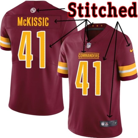 Burgundy Home J.D. McKissic Jersey Washington Commanders #41
