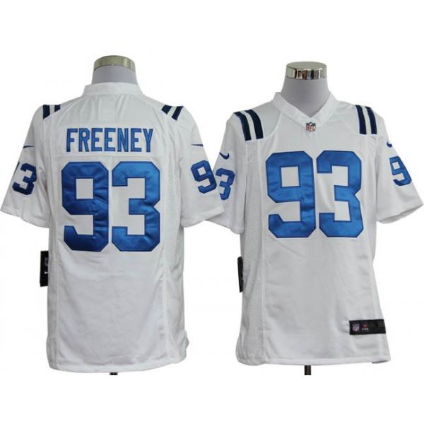 [Game]Indianapolis #93 Dwight Freeney Football Jersey(White)