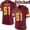 Burgundy Home James Francis Jersey Washington Commanders #51