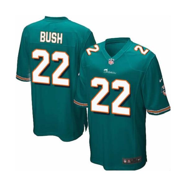 [NEW,Game] Reggie Bush Football Jersey -Miami #22 FOOTBALL Jerseys(Green)