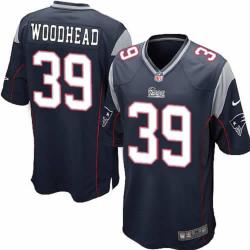 [NEW,Game] Danny Woodhead Football Jersey -New England #39 FOOTBALL Jerseys(Blue)