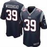 [NEW,Game] Danny Woodhead Football Jersey -New England #39 FOOTBALL Jerseys(Blue)
