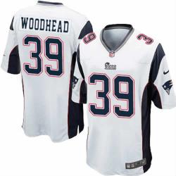 [NEW,Game] Danny Woodhead Football Jersey -New England #39 FOOTBALL Jerseys(White)