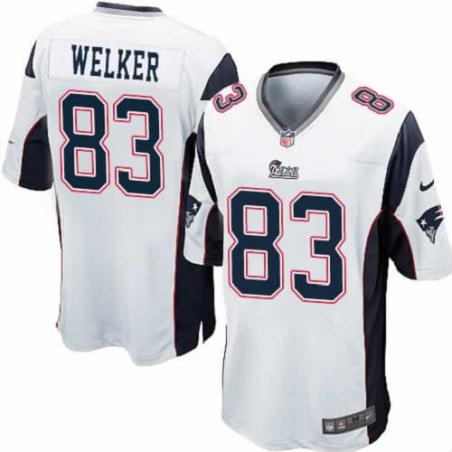 [NEW,Game] Wes Welker Football Jersey -New England #83 FOOTBALL Jerseys(White)