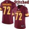 Burgundy Home Don Churchwell Jersey Washington Commanders #72