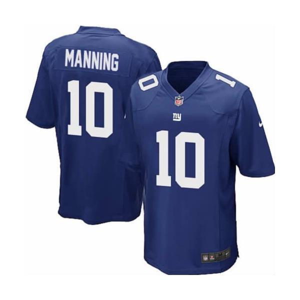 [NEW,Game] Eli Manning Football Jersey -NY-G #10 FOOTBALL Jerseys(Blue)