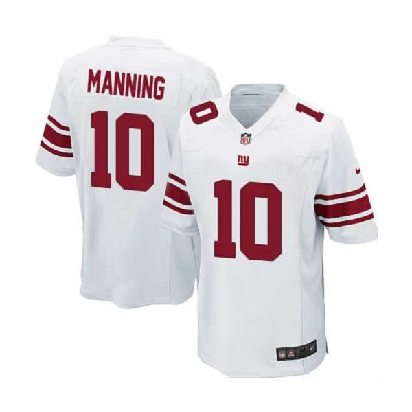 [NEW,Game] Eli Manning Football Jersey -NY-G #10 FOOTBALL Jerseys(White)