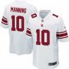 [NEW,Game] Eli Manning Football Jersey -NY-G #10 FOOTBALL Jerseys(White)