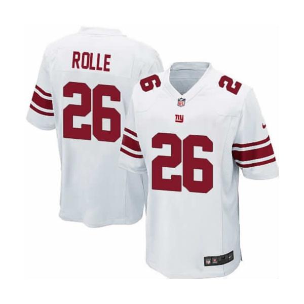 [NEW,Game] Antrel Rolle Football Jersey -NY-G #26 FOOTBALL Jerseys(White)