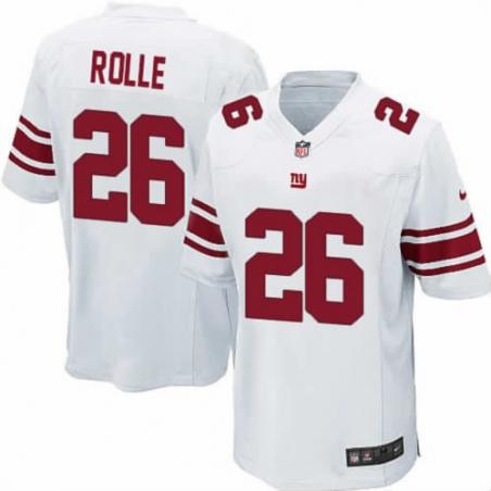 [NEW,Game] Antrel Rolle Football Jersey -NY-G #26 FOOTBALL Jerseys(White)