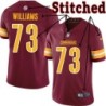 Burgundy Home Jeff Williams Jersey Washington Commanders #73