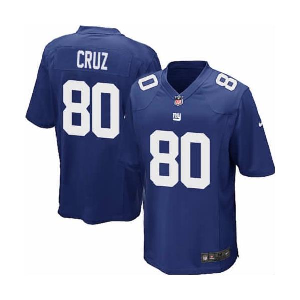 [NEW,Game] Victor Cruz Football Jersey -NY-G #80 FOOTBALL Jerseys(Blue)