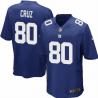 [NEW,Game] Victor Cruz Football Jersey -NY-G #80 FOOTBALL Jerseys(Blue)