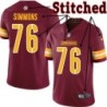 Burgundy Home Ed Simmons Jersey Washington Commanders #76