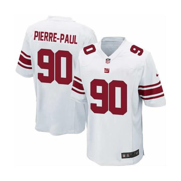 [NEW,Game] Jason Pierre-Paul Football Jersey -NY-G #90 FOOTBALL Jerseys(White)