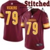 Burgundy Home Kipp Vickers Jersey Washington Commanders #79