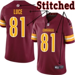 Burgundy Home Lew Luce Jersey Washington Commanders #81