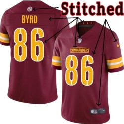 Burgundy Home Dominique Byrd Jersey Washington Commanders #86