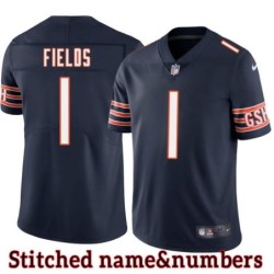 Navy Home Justin Fields Jersey Chicago Bears #1