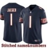 Navy Home Jeff Jaeger Jersey Chicago Bears #1