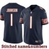 Navy Home Oscar / Jaylon Johnson Jersey Chicago Bears #1