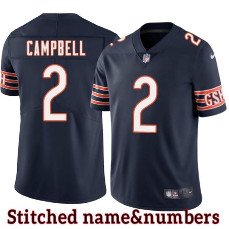 Navy Home Jason Campbell Jersey Chicago Bears #2