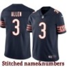 Navy Home Eddie Allen Jersey Chicago Bears #3