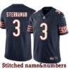 Navy Home Dutch Sternaman Jersey Chicago Bears #3