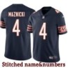 Navy Home Frank Maznicki Jersey Chicago Bears #4