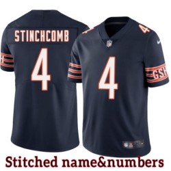 Navy Home Pete Stinchcomb Jersey Chicago Bears #4