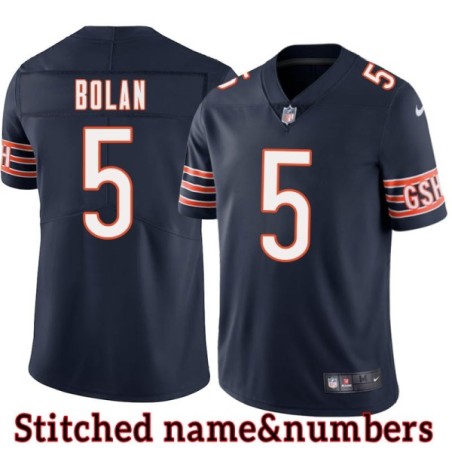 Navy Home George Bolan Jersey Chicago Bears #5