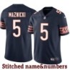Navy Home Frank Maznicki Jersey Chicago Bears #5