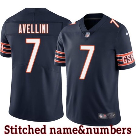Navy Home Bob Avellini Jersey Chicago Bears #7