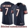 Navy Home Joe Lintzenich Jersey Chicago Bears #7