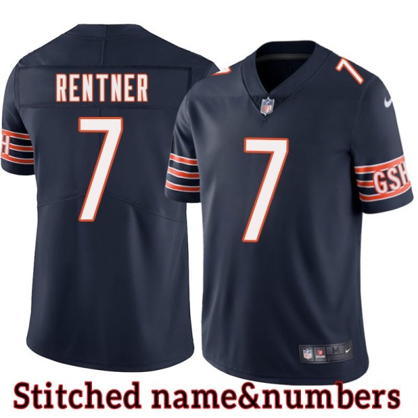 Navy Home Pug Rentner Jersey Chicago Bears #7