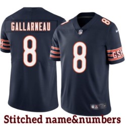 Navy Home Hugh Gallarneau Jersey Chicago Bears #8