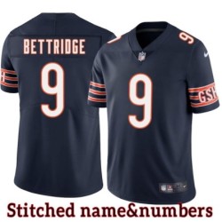 Navy Home John Bettridge Jersey Chicago Bears #9