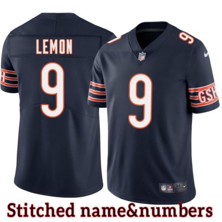 Navy Home Cliff Lemon Jersey Chicago Bears #9