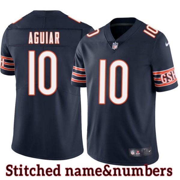 Navy Home Louie Aguiar Jersey Chicago Bears #10