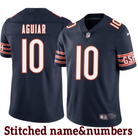 Navy Home Louie Aguiar Jersey Chicago Bears #10