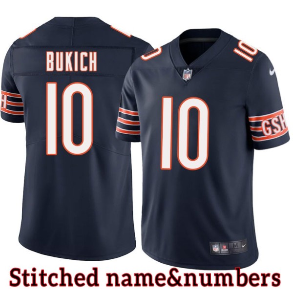 Navy Home Rudy Bukich Jersey Chicago Bears #10