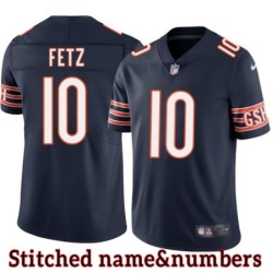 Navy Home Gus Fetz Jersey Chicago Bears #10
