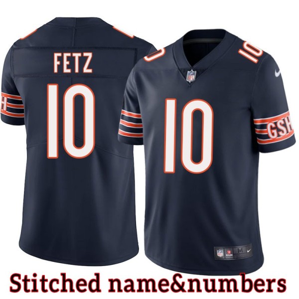 Navy Home Gus Fetz Jersey Chicago Bears #10