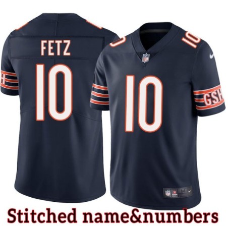 Navy Home Gus Fetz Jersey Chicago Bears #10