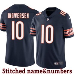 Navy Home Burt Ingwersen Jersey Chicago Bears #10