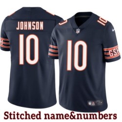 Navy Home Dirk Johnson Jersey Chicago Bears #10