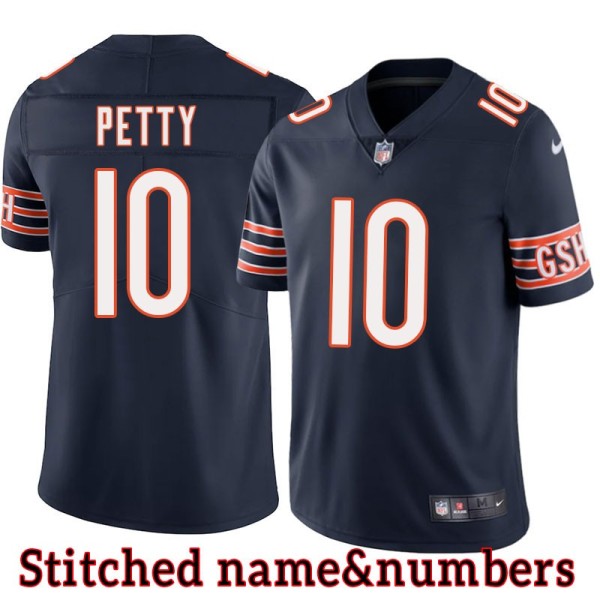 Navy Home John Petty Jersey Chicago Bears #10