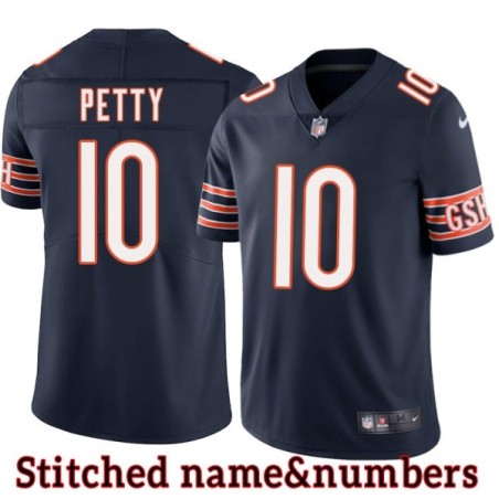 Navy Home John Petty Jersey Chicago Bears #10