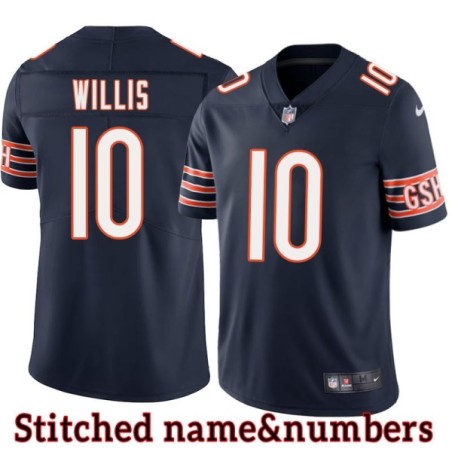 Navy Home Peter Tom Willis Jersey Chicago Bears #10